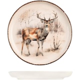 thumbnail of H&H, Servizio tavola 18 pezzi Hood River, set tavola natalizio, decoro cervi, in stoneware, lavabile