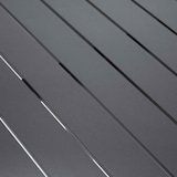 thumbnail of Cardiff vierkant tafelblad van zwart aluminium 60 cm voor Klipo poot - Oviala