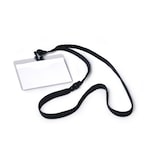 thumbnail of Durable Crachá com fita têxtil 10, 60 x 90 mm, crachá, paisagem, têxtil, preto, transparente, 90 mm, 6 cm
