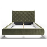 thumbnail of KAWOLA Bett ANNY Polsterbett Velvet olivgrün 140x200cm