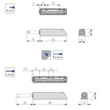 thumbnail of Weiß kurz Magnetspitze Türschnäpper Türanschlagsdämpfer Tip On Drucktüröffner