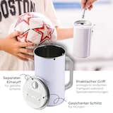 thumbnail of Spendendose mit Griff, HMF 45000-07, 14,5 x 8 cm, Lichtgrau