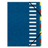 thumbnail of Exacompta Ordnungsmappe HARMONIKA mit ausgestanzten Fenstern und Gummizug , aus Colorspan-Karton, mit 12 Fächern, für DIN A4