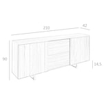 thumbnail of Angel Cerdá  Sideboard aus Nussbaumholz Stahlbeinen 3056C