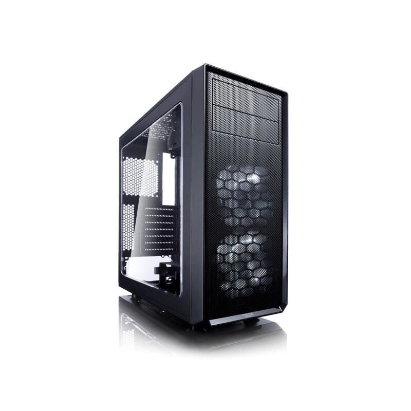 Fractal Design Boitier Pc Focus G - Moyen Tour - Noir - Verre Trempe - Format Atx Fd-ca-focus-bk-w