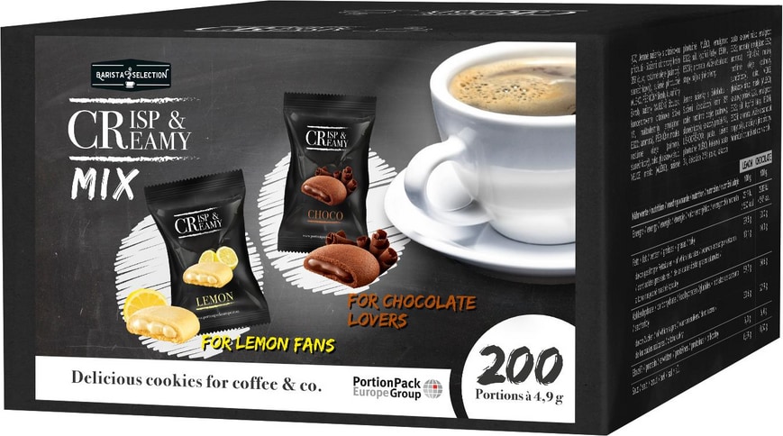 Hellma Kekse Crisp & Creamy Mix 200 Portionen (988 g)