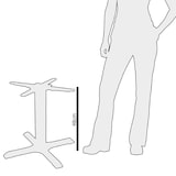 thumbnail of Pé de mesa em ferro fundido Bolero 48cm. de altura GH445