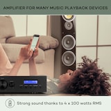 thumbnail of AMP-CD608 DAB HiFi-Stereo-Verstärker 4x100W RMS DAB+ BT Opt.-In Schwarz