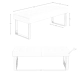 thumbnail of Angel Cerdá Banqueta polipiel blanca 5000C