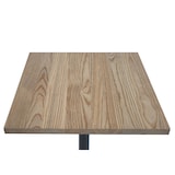 thumbnail of Mesa de bistrô HWC-H10, mesa de bar, balcão, madeira maciça de olmo gastro metálico industrial MVG 70x70cm ~ castanho claro