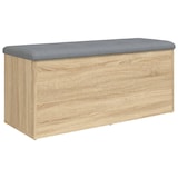 thumbnail of Décoshop26 - Banc banquette de rangement couleur chêne sonoma 102 x 42 x 45 cm bois d'ingénierie brun DEC024747