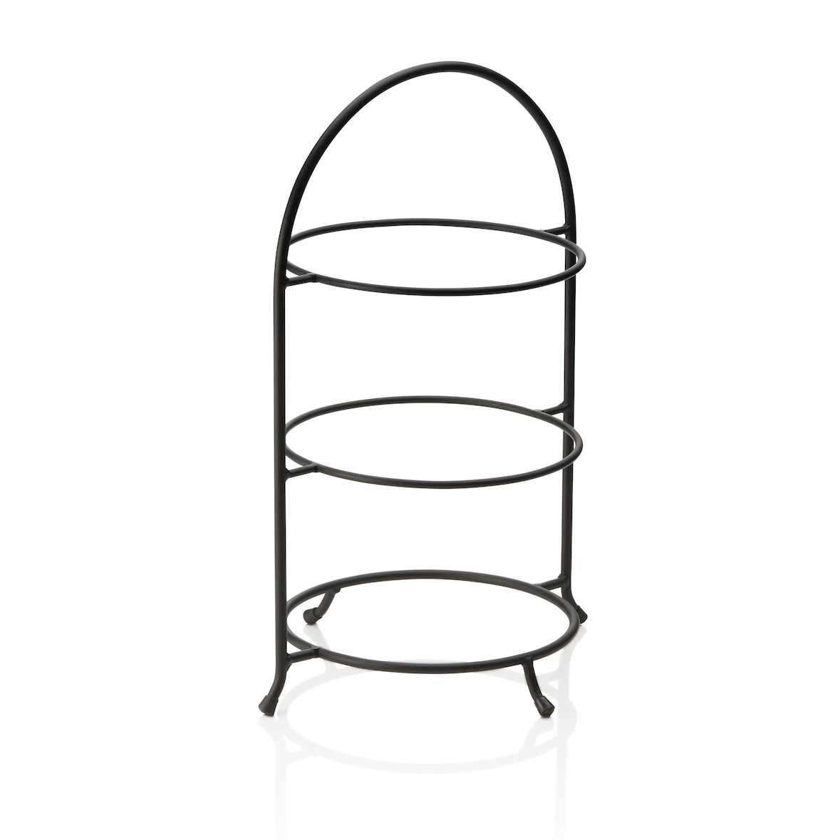 WAS Germany - Etagere, 3-etage, 46,5 x 33 cm, zwart gepoedercoat, staal