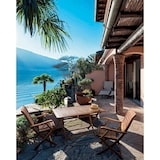 thumbnail of Sedia acacia 55x64x94 con braccioli pieghevole naturale