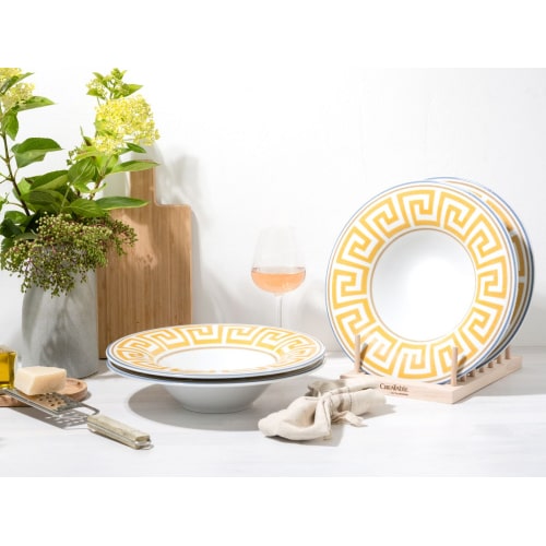 CreaTable Gourmet Athena Pastateller 4-tlg Porzellan