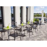 thumbnail of METRO PROFESSIONAL Tavolo da bistrot, alluminio, piano in HPL, 70 x 70 cm, antimpronta, quadrato, grigio