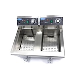 thumbnail of Friteuse - 2 x 10 L - 2 paniers - avec robinet de vidange