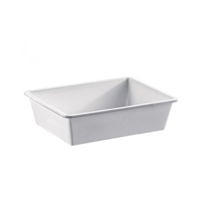 Witte koelkastbak van polypropyleen, cm 50x34x11 h, Lt 13, Verpakking van 6, 560M6/BI Giganplast