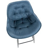 thumbnail of Tabouret de bar Gibson avec Pieds en Métal Bleu/Tissu