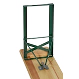 thumbnail of METRO Professional Juego de mesa y bancos, 3 piezas, 2 bancos 220 x 25 cm, 1 mesa 220 x 50 cm, marrón/verde