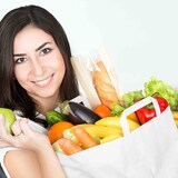 thumbnail of 250 Weiße Papiertragetaschen 26 + 14 x 32 cm – Einkaufstaschen mit Innenhenkel