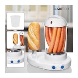 thumbnail of Clatronic HDM 3420 EK N Hot Dog Maschine, 1-14 Würstchen, Kochen von bis zu 6 Eiern, Brötchenhalterung 350W Weiß