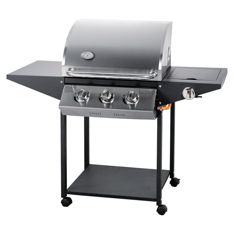 Gasgrill 3 Brenner mit Grillwagen Phoenix Gartengrill Barbecue Gasgrill