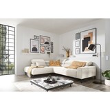 thumbnail of KAWOLA Sofa DELIA Ecksofa Feincord weiß Recamiere links
