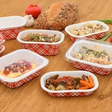 thumbnail of Barquetas Thermo-Selável 'Vichy' 240 Ml 390 G/M2 + 25G/M2 Pet 16X10X2,5 Cm Branco Cartão (1200 Unidades)