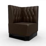 thumbnail of Gastro Eckbank Amsterdam | 64x64 cm | Kunstleder Braun | Diamant Steppung