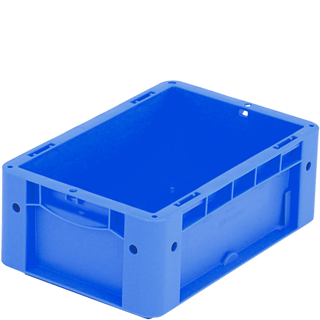 Bacs gerbables norme Europe, série XL L300 mm x l200 mm x H120 mm bleu