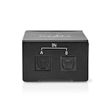thumbnail of Digital Audio Switch - 2-way - Connection input: DC Power / 2x TosLink - Connection output: TosLink Female - Manual / Switch - Metal - Black