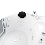 thumbnail of Whirlpool Pool Badewanne Eckwanne Wanne W70-TH-SC 150x150cm mit Tür Walk-in-Pool aktive Schlauch-Reinigung