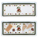 thumbnail of Friend 2x Weihnachts-Kuchenplatte rechteckig Porzellan 35x15,5 cm
