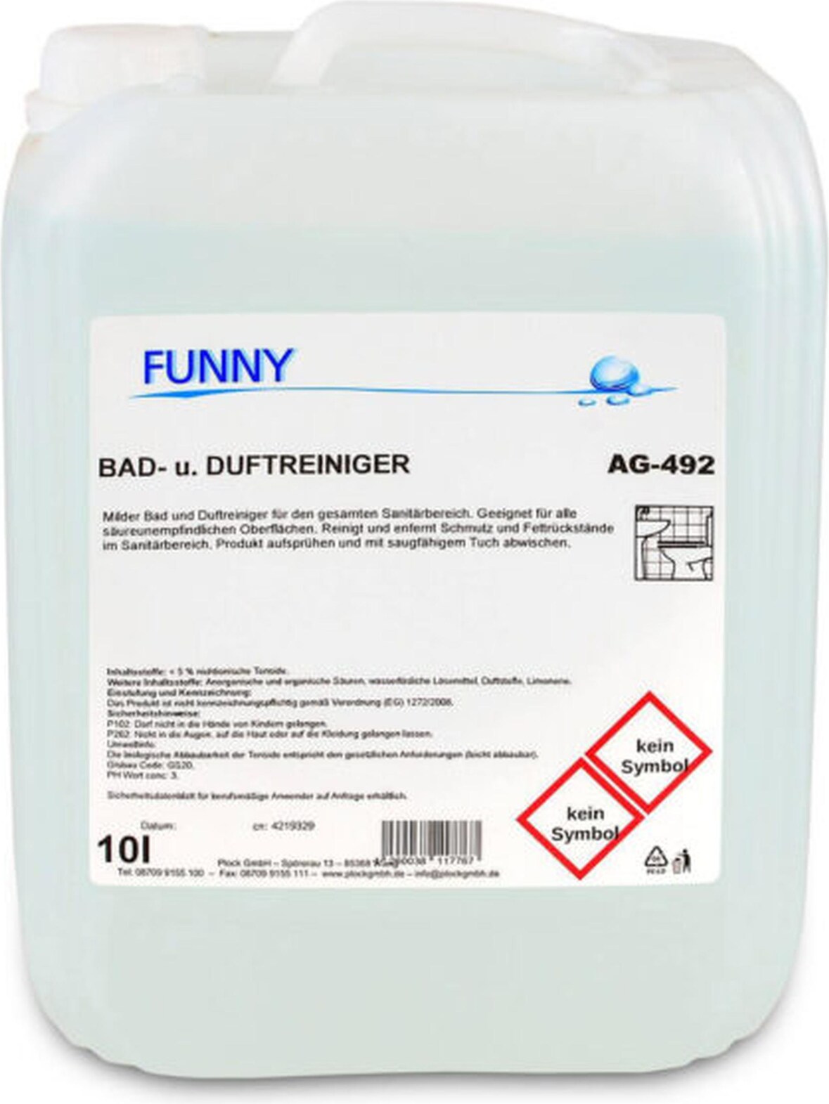 Bad und Duftreiniger Funny - 10 L Kanister - gebrauchsfertig - Badreiniger