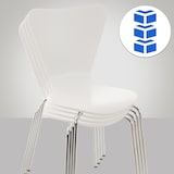 thumbnail of Set 4 Sedie Impilabili CALISTO bianco