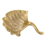 thumbnail of Dekoschale Schale Masterbox 12-teilig Aluminium Ginkgo groß Blattschale : gold