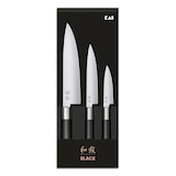 thumbnail of KAI Set 3 couteaux Office / Universel / Chef - Wasabi Black