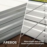 thumbnail of AREBOS Letto rialzato in metallo 180x90x79 cm Letto da giardino Letto per verdure
