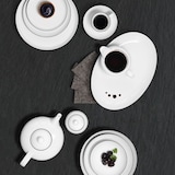 thumbnail of Seltmann Weiden Lido Black Line Tafelservice 12tlg.