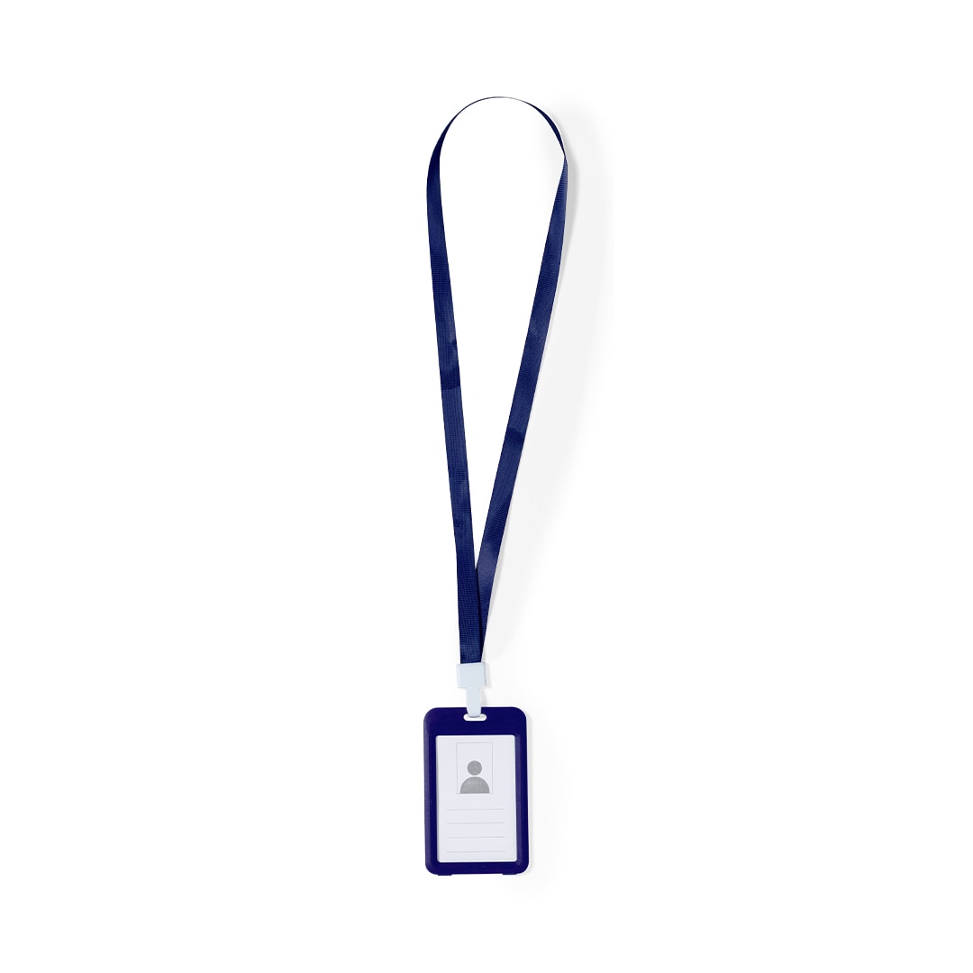 25x Identificador Lanyard Y Portatarjetas Marino
