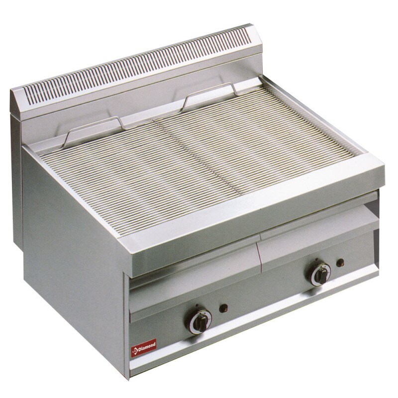 Grill-vapeur gaz avec grille de cuisson en -o- top- Diamond