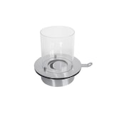 thumbnail of Queimador redondo com vidro para lareira a bioetanol, biolareira em aço inoxidável, 3 litros de diâmetro (35 cm).