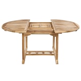 thumbnail of Gartentisch ausziehbar Teak Holz 120 - 170 cm oval BORNEO