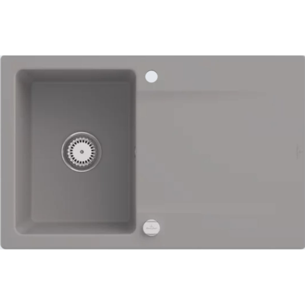Villeroy&Boch Spülbecken, Küchenspüle Siluet 45 Fossil 800x510mm, Unterschrankbreite 45cm