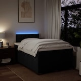 thumbnail of vidaXL Boxspringbett mit Matratze Schwarz 120x200 cm Stoff