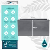 thumbnail of WellHome - Jardinera "Colección rodr-i" 80x40cm Color cemento