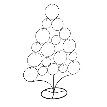Vacchetti Albero di natale metallo nero cm63,5x28h95,5