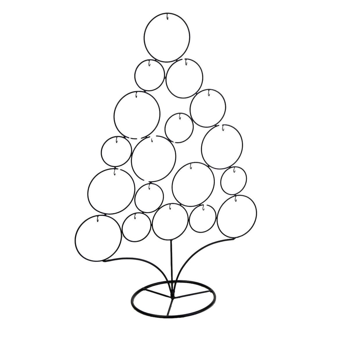 Vacchetti Albero di natale metallo nero cm63,5x28h95,5