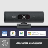 thumbnail of Logitech Brio 500 Webcam 4 MP 1920 x 1080 Pixel USB-C Graphit