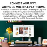 thumbnail of Souris Rose Sans Fil Double Mode Silencieuse Bluetooth Précise Et Compacte Gris YONIS